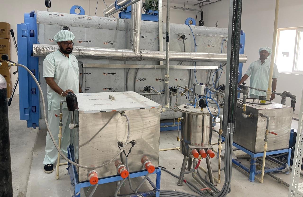 ETO sterilization plant equipment and piping system